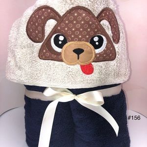 Puppy hooded towel